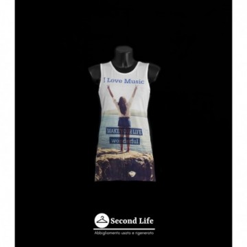 T-shirt ragazza manica...