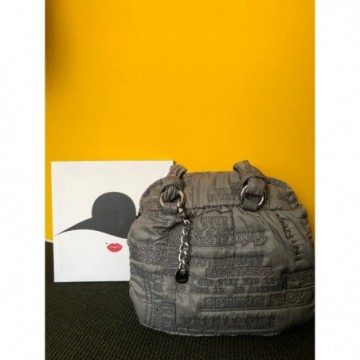 Borsa in tessuto grigia