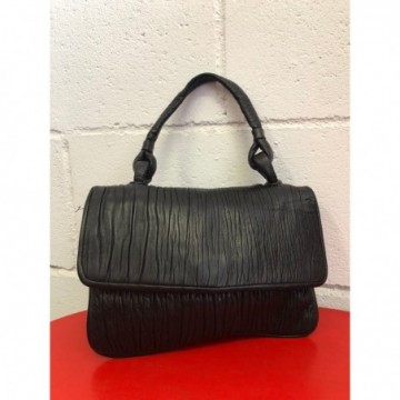 Borsa in pelle intarsiata a...