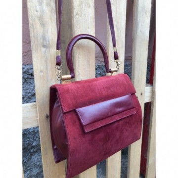 Borsa in pelle e camoscio...