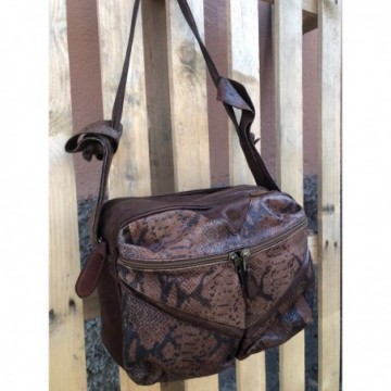 Borsa in pelle con tasconi...