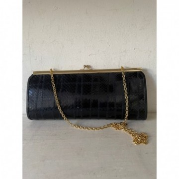 Pochette con tracolla oro -...